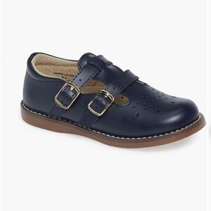 FOOTMATES Navy Double Buckle Toddler Shoes NEW